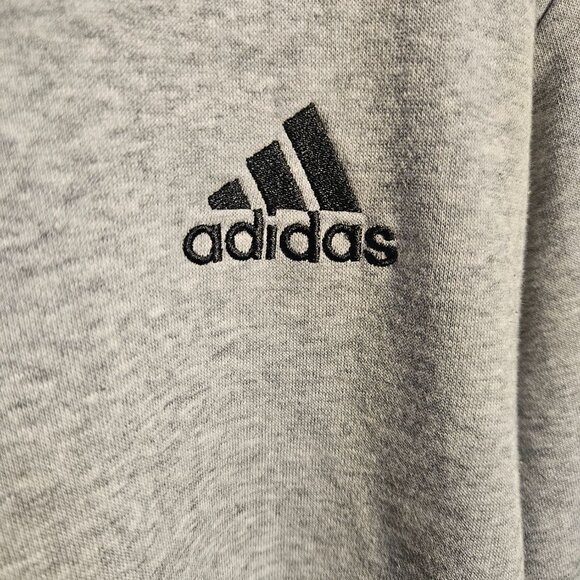 Adidas Essentials Crew Neck Fleece Sweatshirt Men's L - Picture 2 of 4